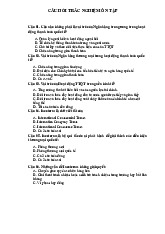 Câu hỏi trắc nghiệm ôn tập môn Sáp nhập, mua lại và tái cấu trúc doanh nghiệp  | Trường Đại học Kinh tế Thành phố Hồ Chí Minh