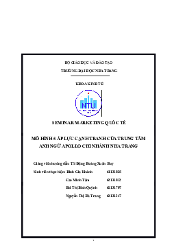 Báo cáo về Seminar marketing quốc tế