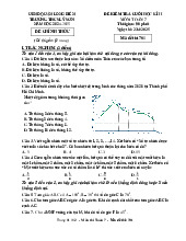 Đề cuối học kì 2 Toán 7 năm 2024 – 2025 trường THCS Lý Sơn – Hà Nội