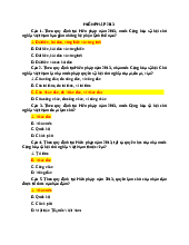 Bộ câu hỏi trắc nghiệm có đáp án ôn tập môn Luật hiến pháp  | Trường Đại học Luật, Đại học Quốc gia Hà Nội