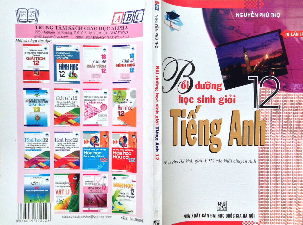 Sách Bồi Dưỡng HSG Tiếng Anh 12