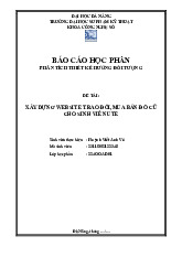 Xây dựng website trao đổi, mua bán đồ cũ cho sinh viên UTE | Báo cáo Lập trình hướng đối tượng