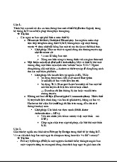 Câu hỏi ôn tập môn IoT và Ứng Dụng | Iot và ứng dụng | Học viện Công nghệ Bưu chính Viễn thông