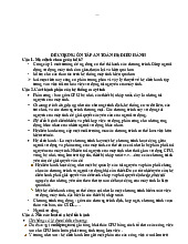 bài tập và đề cương ôn tập an toàn hệ điều hành - Nguyên lý điều hành - Học Viện Kỹ Thuật Mật Mã