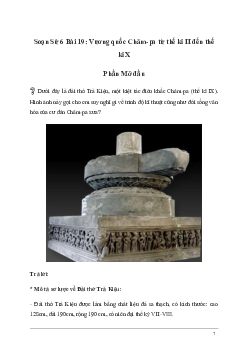 Giải Lịch sử 6 Bài 19: Vương quốc Chăm-pa từ thế kỉ II đến thế kỉ X | Kết nối tri thức