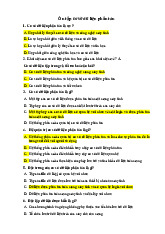 Ôn tập cơ sỡ dữ liệu phân tán | Môn Chiến Lược Đầu Tư - Đại Học Kinh Doanh Và Công Nghệ Hà Nội