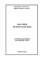 Giáo Trình Kế Toán Ngân Hàng - Sinh Viên Năm 4 (KTO 2023)