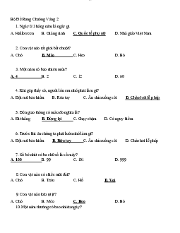 Các câu hỏi rung chuông vàng vào ngày quốc tế phụ nữ