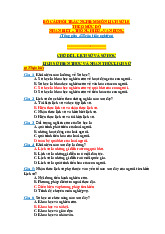 Giáo án ôn tập bộ câu hỏi trắc nghiệm | Lịch sử 10