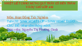 Giáo án điện tử Hoạt động trải nghiệm 4 Tuần 20 Cánh diều: Sinh hoạt lớp - Sinh hoạt theo chủ đề : Mua sắm thông minh