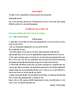 Tiếng Việt 3 trang 54, 55, 56 Bài 1: Phần thưởng | Chân trời sáng tạo