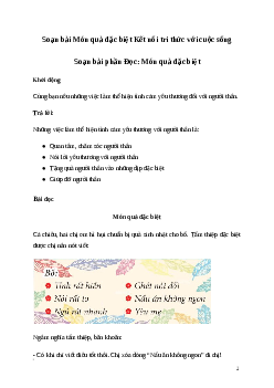 Soạn bài: Món quà đặc biệt Tiếng Việt 3 | Kết nối tri thức