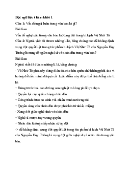 Soạn bài Viết văn bản nghị luận về một tác phẩm văn học (kịch bản học) hoặc tác phẩm nghệ thuật (bộ phim)| Ngữ văn 11 Chân trời sáng tạo