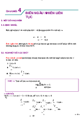 Phần I - Xác suất - Chương 4 - Xác suất thống kê | Trường Đại học Khoa học Tự nhiên, Đại học Quốc gia Thành phố Hồ Chí Minh