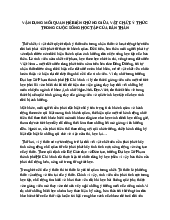 Tiểu luận Vận dụng mối quan hệ biện chứng giữa vật chất - ý thức trong cuộc sống học tập của bản thân | Trường Đại học Kinh Tế Quốc Dân