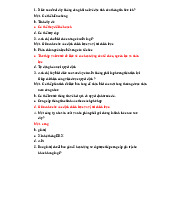 Câu hỏi và trả lời thực hành ký thuyết  môn Hệ thống Thông tin trong Kế toán| Trường Đại học Công nghiệp Thành phố Hồ Chí Minh