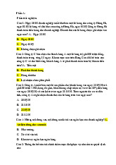 Đề 1 (NLKT) - Trắc Nghiệm Kế Toán Tài Chính và Doanh Nghiệp. Môn Nguyên lí kế toán (NLKT) | Đại học Trường Đại học Phenika.