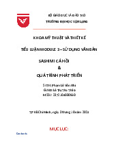 Tiểu luận Module 3: Nguồn Gốc và Phát Triển của Sashimi Cá Hồi | Đại học Văn Lang