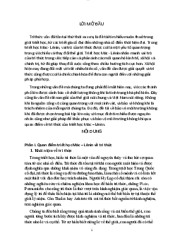 Tài liệu Quan điểm triết học Mác Lênin về tri thức và vận dụng quan điểm đó trong bảo vệ môi trường không khí