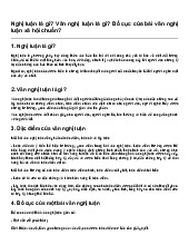 Nghị luận là gì? Văn nghị luận là gì? Bố cục của bài văn nghị luận xã hội chuẩn? | Ngữ văn 8