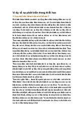 Ví dụ về sự phát triển trong triết học