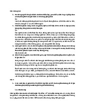Bài Tập Phân Tích Đúng Sai và Chiến Lược Marketing | Môn Hành vi người tiêu dùng - Đại học Kinh Tế Quốc Dân