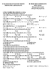 Đề tham khảo cuối kỳ 1 Toán 8 năm 2024 – 2025 phòng GD&ĐT Thủ Đức – TP HCM