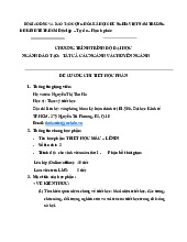 Đề cương chi tiết học phần Triết học Mác - Lênin