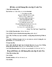 Đề khảo sát chất lượng đầu năm môn Văn lớp 12 năm 2025 (Đề 4)