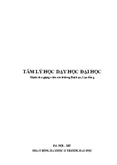 Tài liệu Môn Tâm lý dạy học đại học | Đại học Sư phạm Hà Nội 2