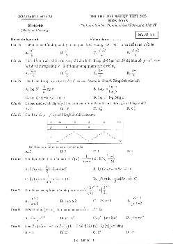 Đề thi thử THPT Quốc gia năm 2023 môn Toán Sở GD&ĐT Lào Cai (có đáp án)