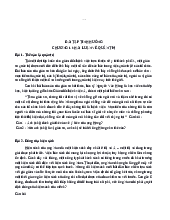 Bài tập tình huống quản trị học | Quản Trị Học | Đại học Ngoại thương