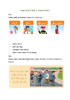 Giải Tiếng Anh lớp 4 Unit 1: Lesson Four | Family and Friends