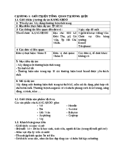 Tài liệu về thương hiệu Kangaroo | Trường Cao Đẳng Văn Lang Sài Gòn