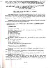 Tư vấn Tổ Chức Lại Doanh Nghiệp | Môn Tư vấn kỹ năng - Học viện Tư pháp