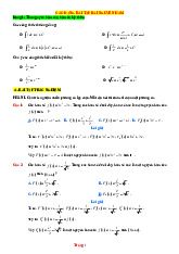 Các Dạng Toán Bài Nguyên Hàm Lớp 12 Có Lời Giải Chi Tiết