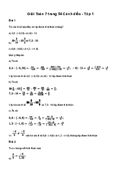 Giải Toán 7 Bài 5: Tỉ lệ thức | Cánh diều