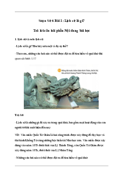 Giải Lịch sử lớp 6 Bài 1: Lịch sử là gì? | Chân Trời Sáng Tạo