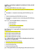 Hệ thống trắc nghiệm ôn tập môn tư tưởng Hồ Chí Minh