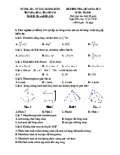 Đề giữa kì 1 Toán 8 năm 2024 – 2025 trường THCS Thanh Am – Hà Nội