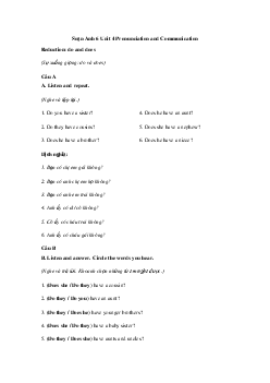 Tiếng Anh 6 Unit 4: Pronunciation and Communication | Explorer English