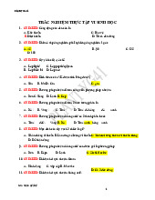 Trắc nghiệm thực tập vi sinh học | Đại học Y dược Cần Thơ