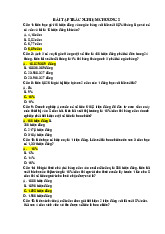Bài Tập Trắc Nghiệm Chương 2 Quản trị dự án | Đại học Kinh tế kỹ thuật công nghiệp