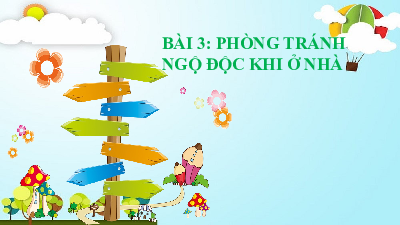 Bài 3.Tiết 5: Phòng tránh ngộ độc khi ở trong nhà  | Bài giảng PowerPoint | Tự nhiên và xã hội 2 | Cánh diều (Cả năm)