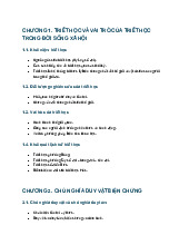 NỘI DUNG CHI TIẾT MÔN TRIẾT HỌC MÁC – LÊNIN