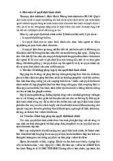 Phân tích, mối liên hệ và thực trạng của tính hợp pháp và hợp lý của quyết định hành chính