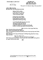 Đề kiểm tra ngữ văn 9 - Áo mới cà mau