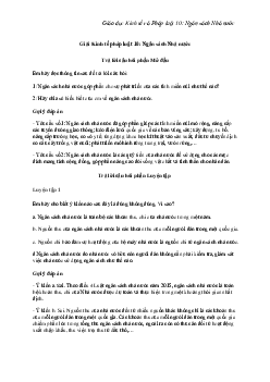 Giải Kinh tế 10 Bài 5: Ngân sách Nhà nước | Kết Nối Tri Thức