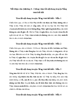 Văn mẫu lớp 6: Viết đoạn văn tóm tắt nội dung truyện Nắng trưa bồi hồi (8 mẫu) | Cánh diều