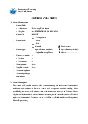 Syllabus-Mathematics for Business - Math for business | Trường Đại học Quốc tế, Đại học Quốc gia Thành phố HCM